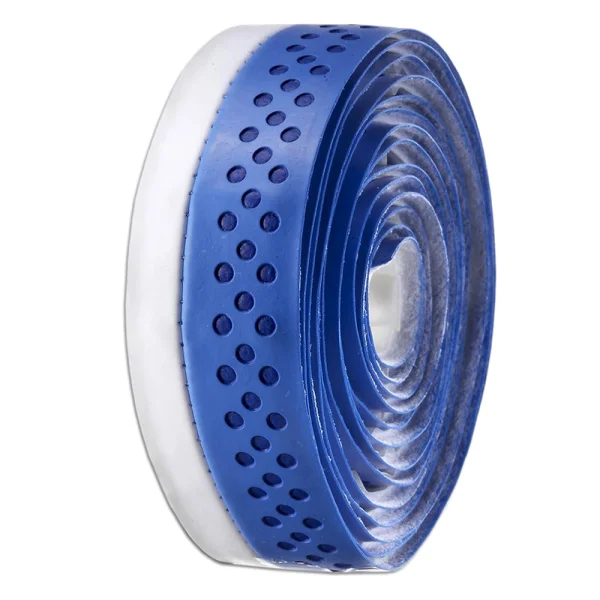 Guidoline de vélo Route VELO microfibre ajourée, bicolore bleu / blanc