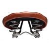 Selle VELO avec ressort cuir brun + rivet