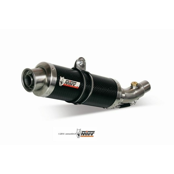 Silencieux double MIVV GP carbone Aprilia RSV1000