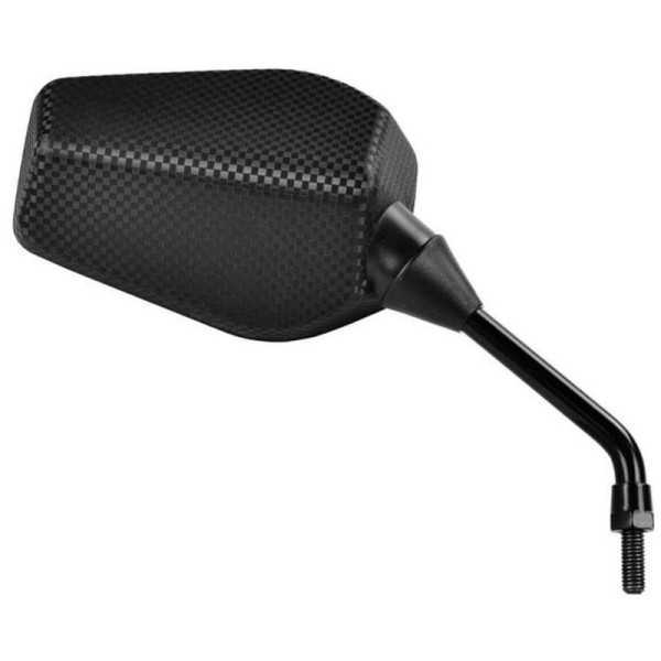 Rétroviseur VICMA F1 rectangulaire droit universel M8/125 - carbone