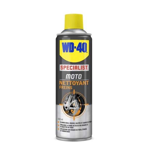 Nettoyant freins WD 40 Specialist Moto - spray 500ml
