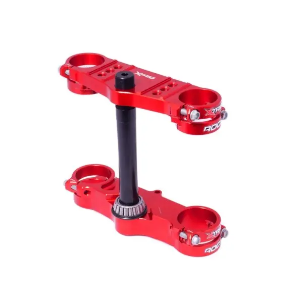 Té de fourche XTRIG Rocs Offset 28mm rouge Honda CRF150R