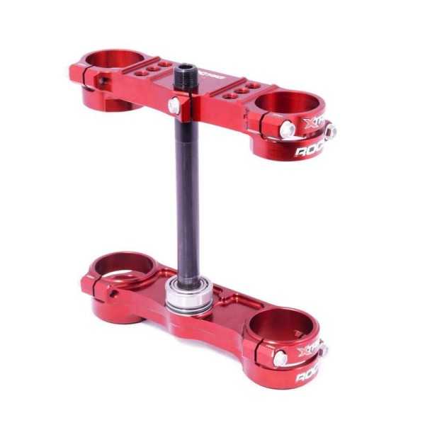 Té de fourche XTRIG Rocs Offset 14mm PHDS rouge Husqvarna TC85