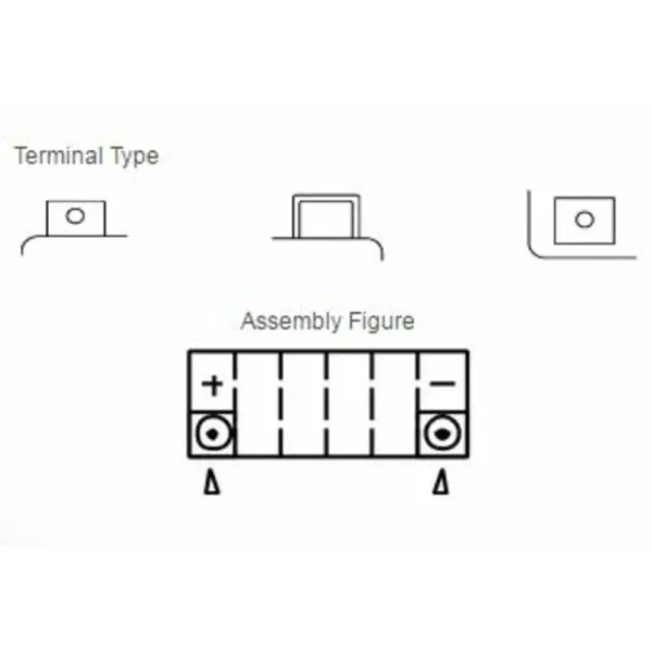 Batterie YUASA Sans entretien avec pack acide - YT9B-BS