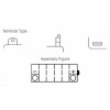 Batterie YUASA conventionnelle sans pack acide - YB5L-B