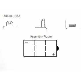 Batterie YUASA conventionnelle sans pack acide - 6N11A-1B