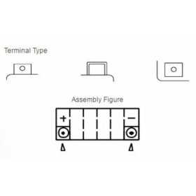 Batterie YUASA Sans entretien avec pack acide - TTZ12S