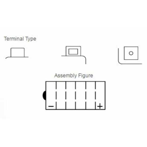 Batterie YUASA conventionnelle sans pack acide - YB12AL-A2