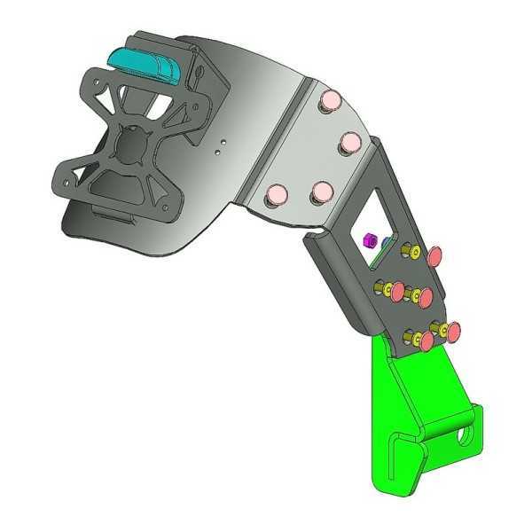 Support de plaque ACCESS DESIGN ''ras de roue'' noir Honda CB650F