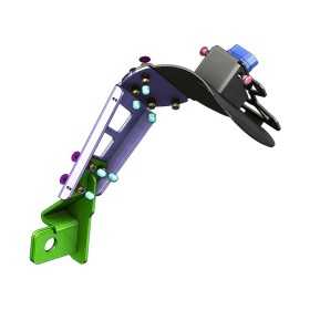 Support de plaque ACCESS DESIGN ''ras de roue'' noir KTM Duke 790/890