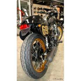 Support de plaque ACCESS DESIGN passage de roue noir Kawasaki W800