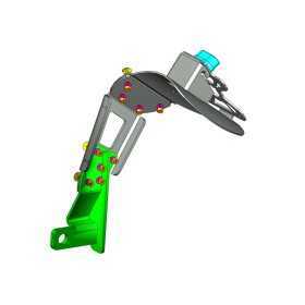 Support de plaque ACCESS DESIGN ''ras de roue'' noir Triumph Street Triple 800