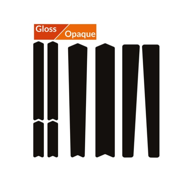 Kit protection adhésive pour cadre de vélo ALGIS Road Line Gloss - noir