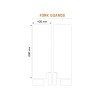 Kit protection adhésive pour protection de fourche vélo ALGIS Opaque - transparant