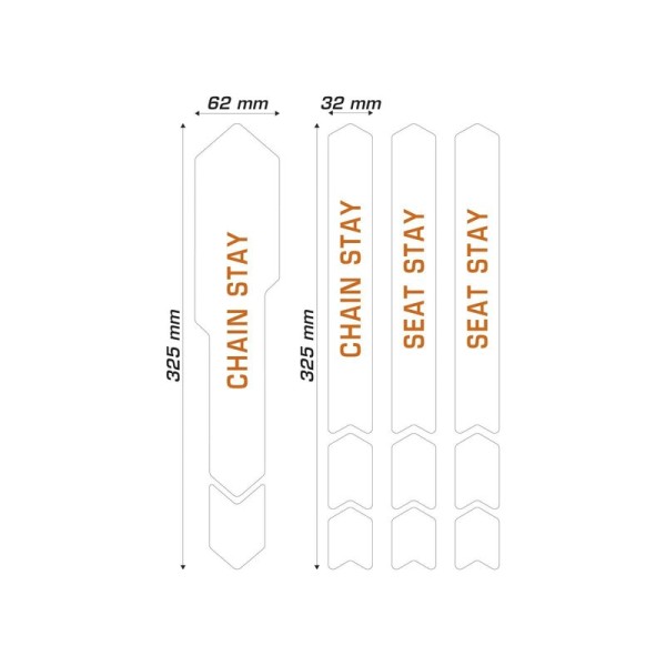 Kit protection adhésive pour protection de chaîne ALGIS Gloss - transparent