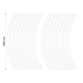 Stickers ALGIS motifs flèches - blanc