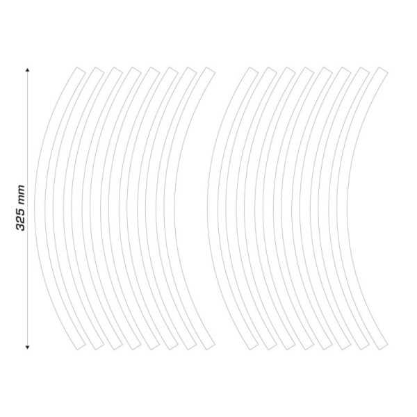 Stickers ALGIS motifs flèches - blanc
