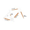 Kit protection adhésive pour cadre de vélo ALGIS Road Line Gloss - blanc