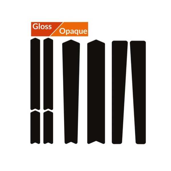 Kit protection adhésive pour cadre de vélo ALGIS Road Line Opaque - noir
