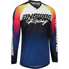 Maillot ANSWER A22 Syncron Prism bleu/rose taille XL