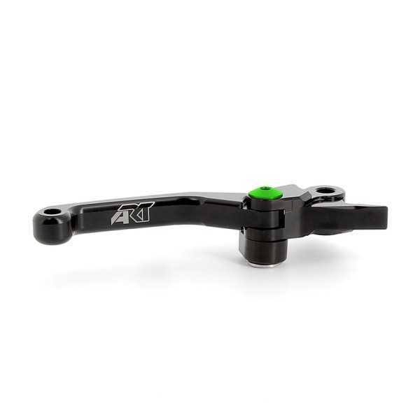Leviers repliables ART noir/vis verte par paire