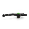 Leviers repliables ART noir/vis verte par paire