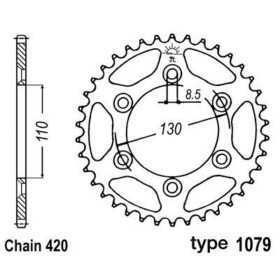 Couronne B1 acier standard - 420