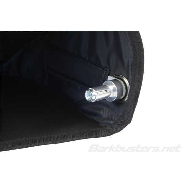 Kit protège-mains BARKBUSTERS BBZ Blizzard/conditions hivernales Multi-Fit tissus noir