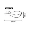 Kit protège-mains BARKBUSTERS Ego montage 2 points embout de guidon droit Ø22mm vert