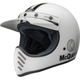 Casque BELL Moto-3 - Steve McQueen Gloss White/Black