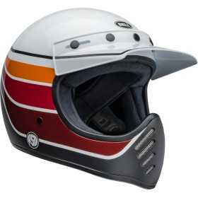 Casque BELL Moto-3 - RSD Saddleback Satin/Gloss White/Black