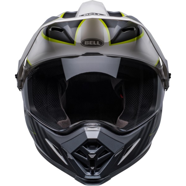 Casque BELL MX-9 Adventure Mips - Dalton Blanc/Jaune Hi-Viz