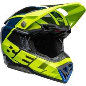 Casque BELL Moto-10 Spherical - Sliced Matte/Gloss Retina/Blue