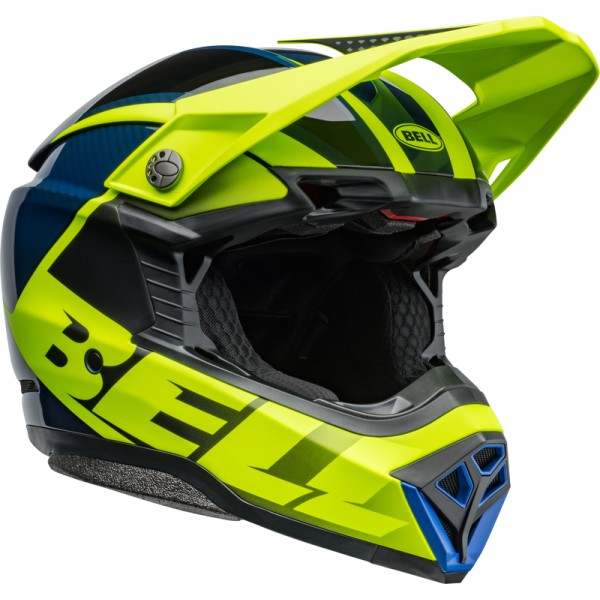 Casque BELL Moto-10 Spherical - Sliced Matte/Gloss Retina/Blue