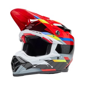 Casque BELL Moto-9S Flex - Renen Nova Gloss Black/Red