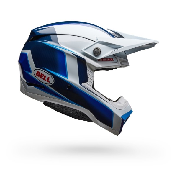 Casque BELL Moto-10 Spherical - Tomac 25 Gloss Blue/White