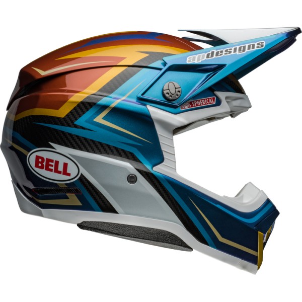 Casque BELL Moto-10 Spherical - Tomac Replica 24 Gloss White/Gold