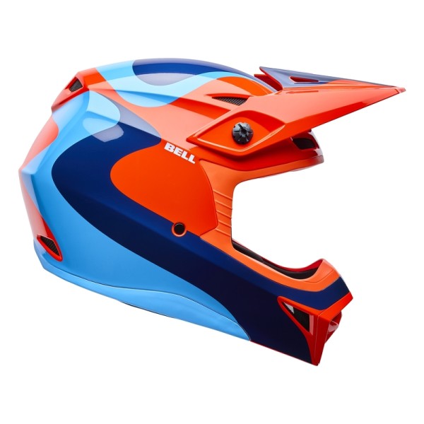 Casque BELL MX-10 Mips - Wave Orange/Blue