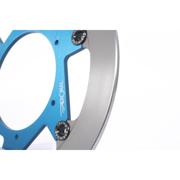 Disque de frein BERINGER Aeronal inox flottant bleu - Y22LGBLI