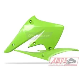 Ouïes de radiateur POLISPORT vert Kawasaki KX250F