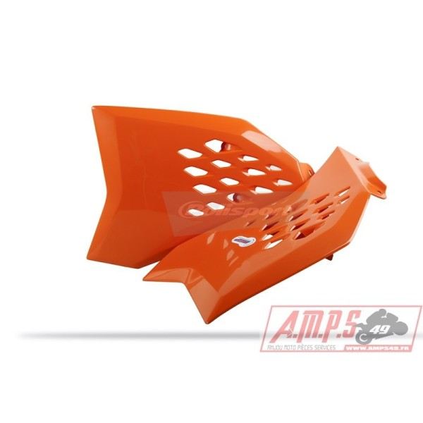 Ouïes de radiateur POLISPORT couleur origine 11-15 orange KTM SX65