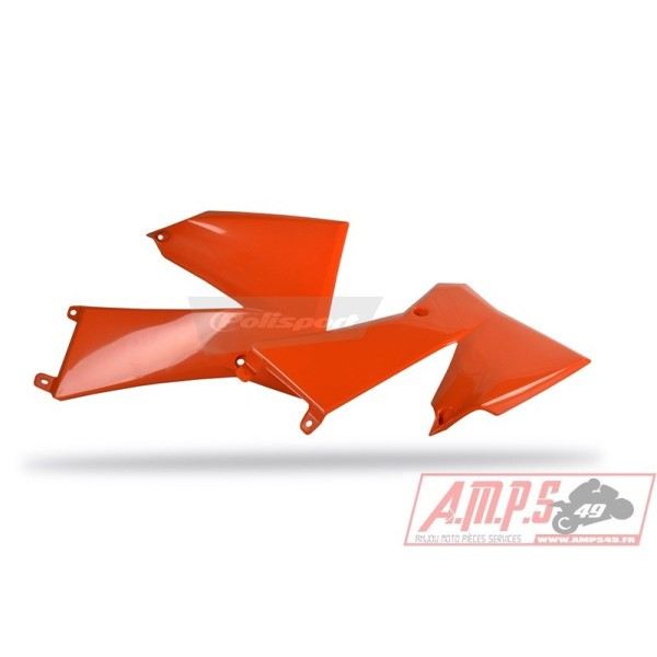 Ouïes de radiateur POLISPORT orange KTM SX85