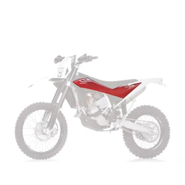 Ouïes de radiateur + plaques latérales UFO rouge Husqvarna