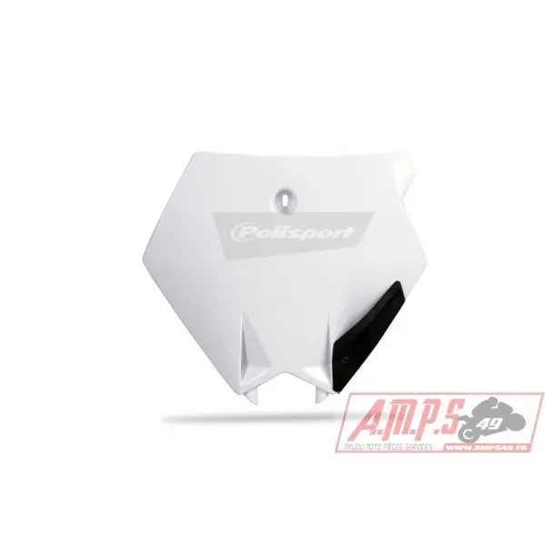 Plaque numéro frontale POLISPORT blanc KTM SX85