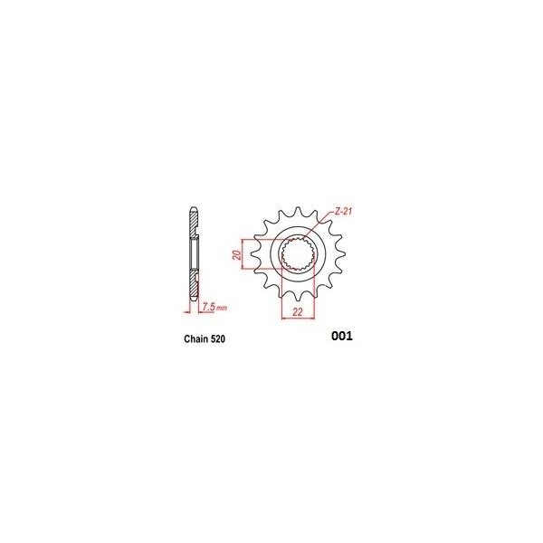 FRONT SPROCKET 520 13T