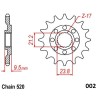 FRONT SPROCKET 520 15T