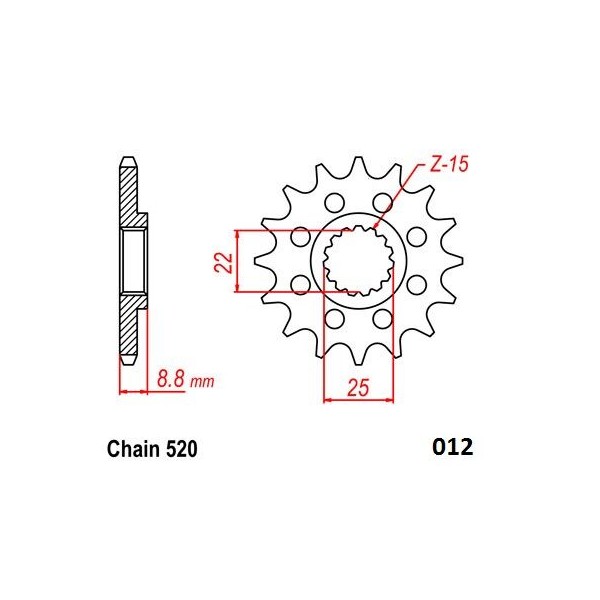 FRONT SPROCKET 520 14T