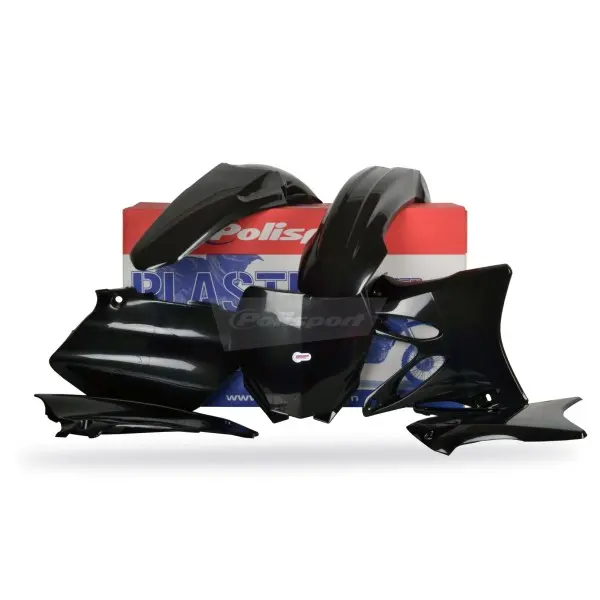 Kit plastique POLISPORT noir Yamaha YZ125/YZ250