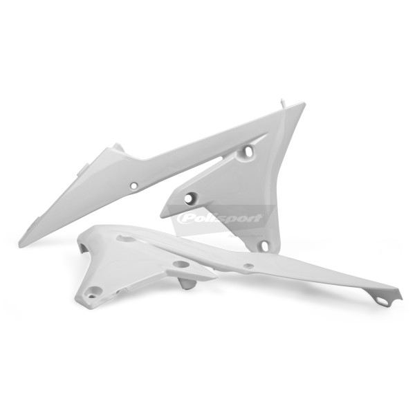 Ouïes de radiateur POLISPORT blanc Yamaha YZ250F/YZ450F