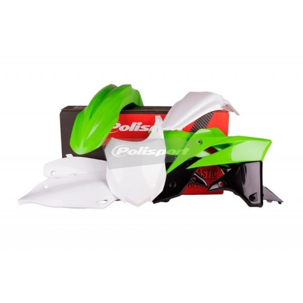 Kit plastique POLISPORT couleur origine (14-15) Kawasaki KX250F